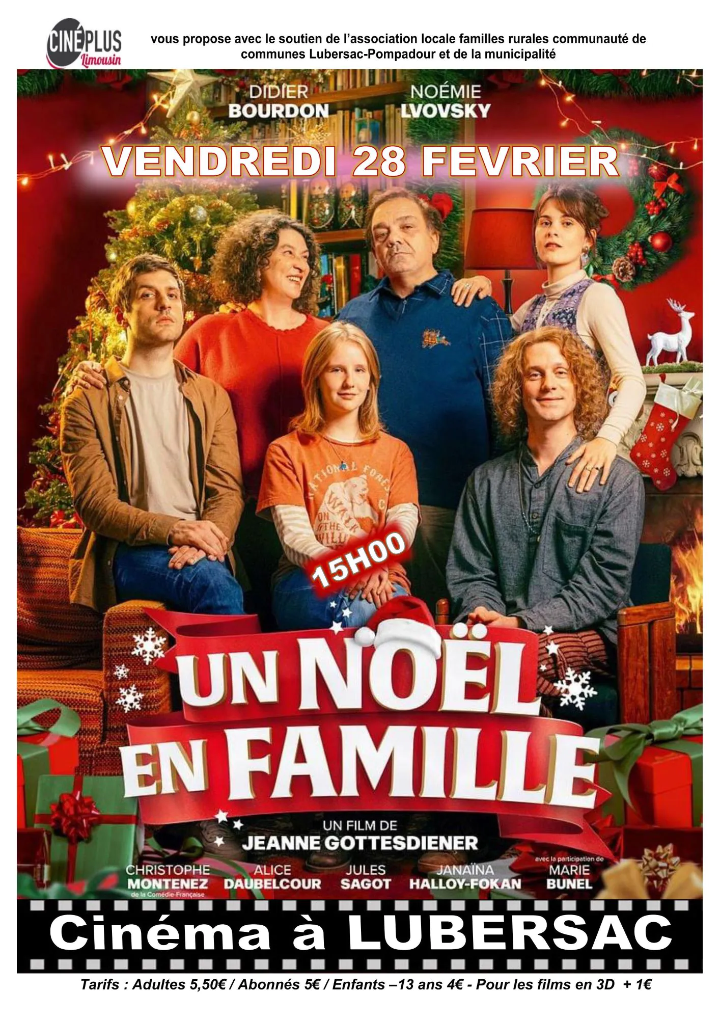 Cinéma à Lubersac Un Noël en Famille