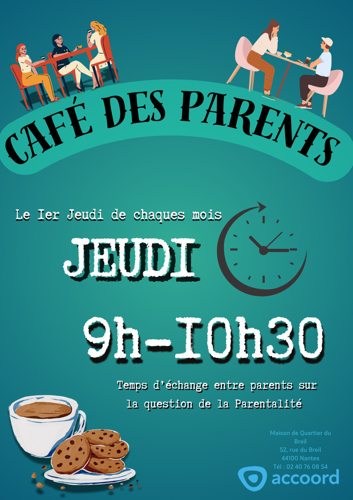 Café des parents spécial droits des mamans Maison de quartier du Breil - ACCOORD Nantes