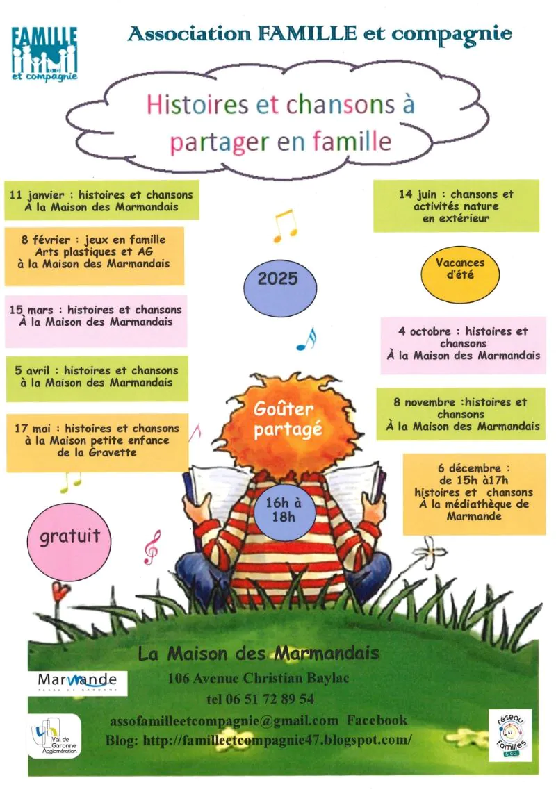 Histoires et chansons à partager en famille (jeux et arts platiques)