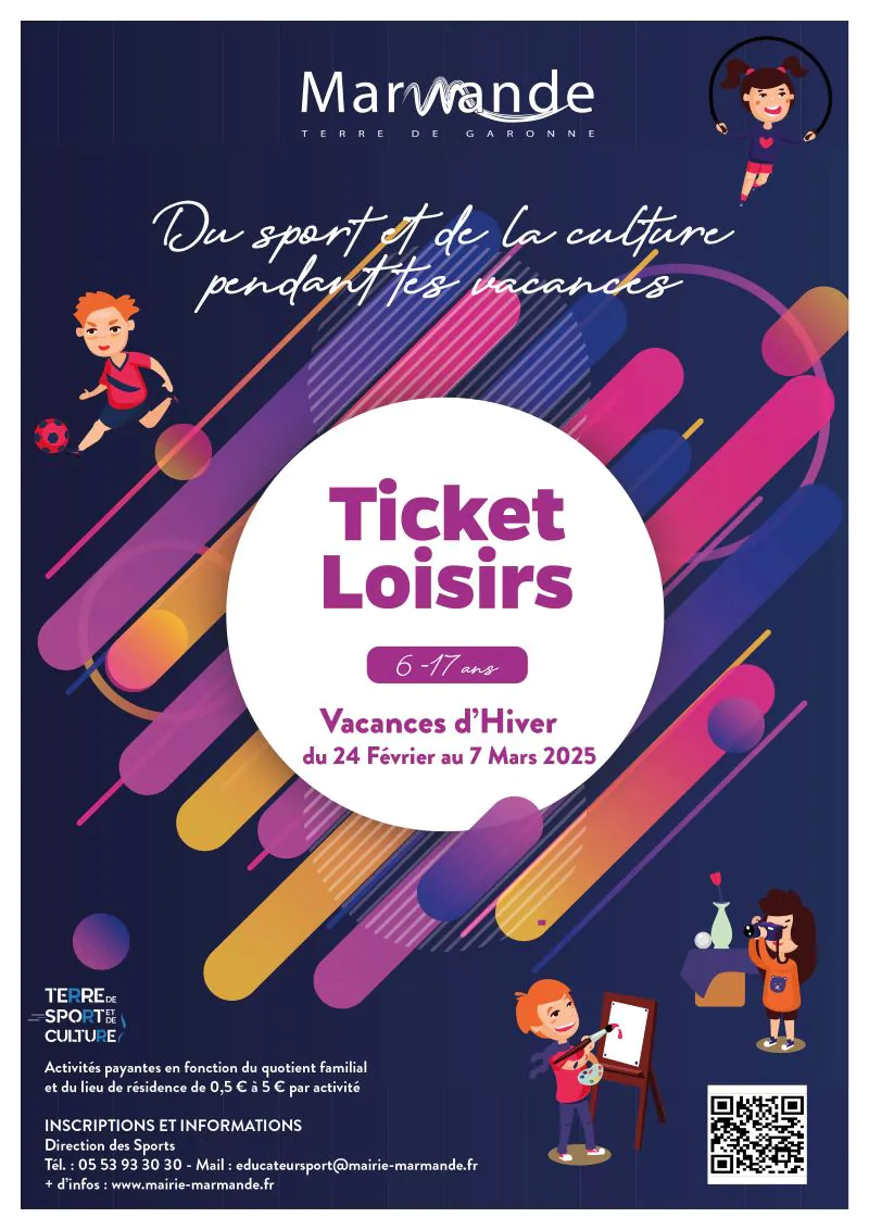 Ticket Loisirs Vacances d'Hiver