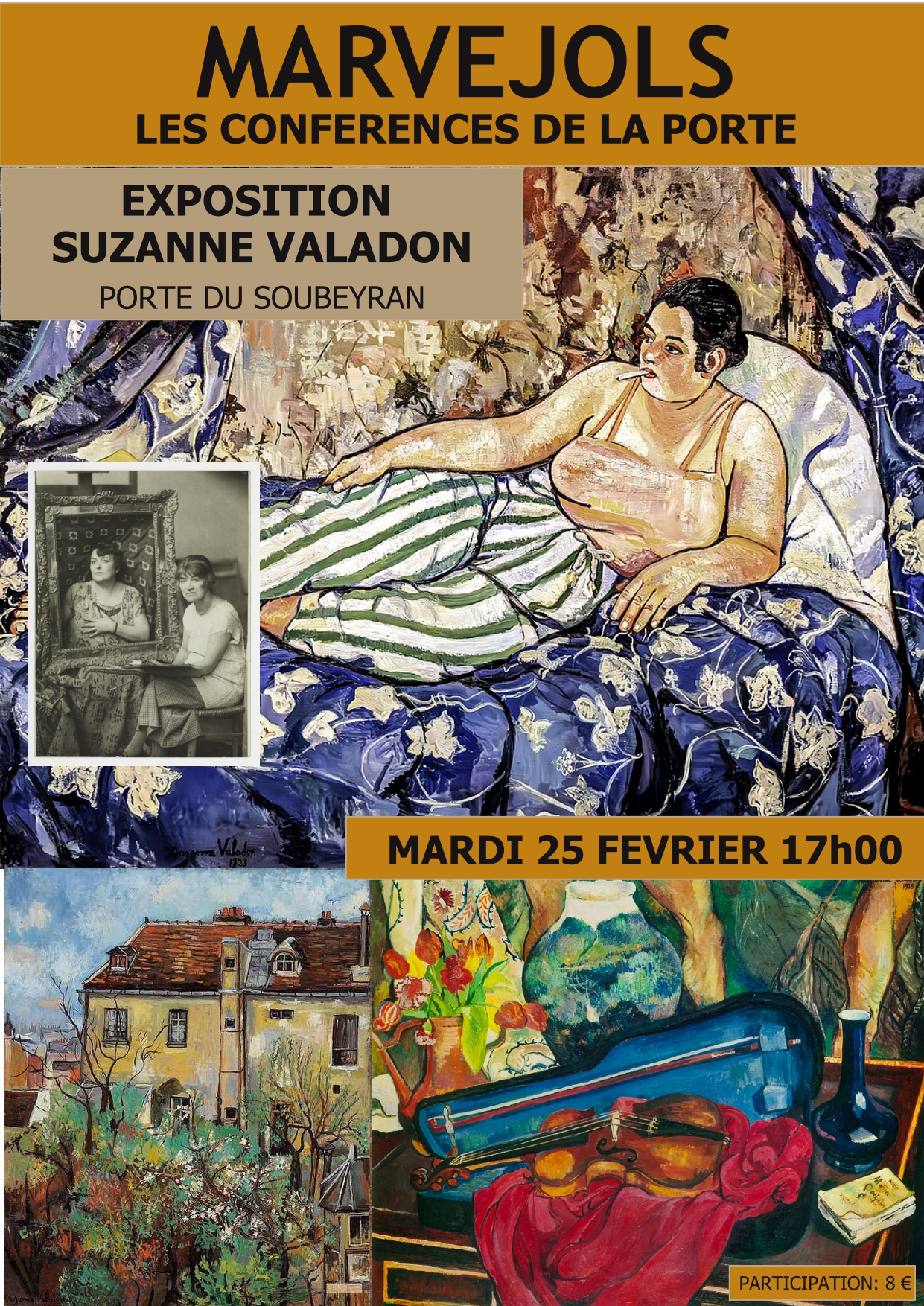 LES CONFÉRENCES DE LA PORTE EXPOSITION SUZANNE VALADON