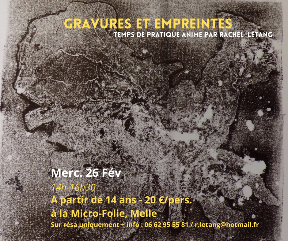 Atelier gravures et empreintes