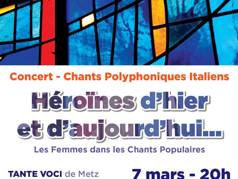 Concert héroïnes d'hier et d'aujourd'hui