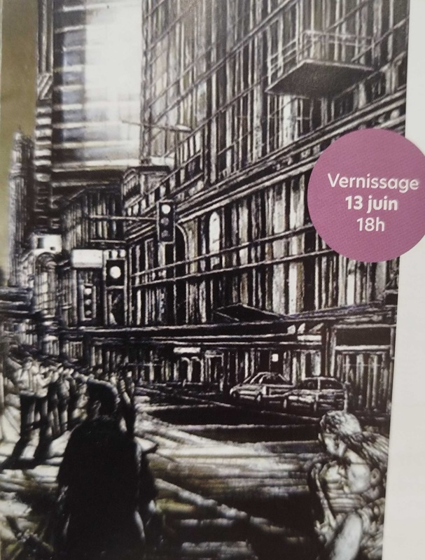 Vernissage de l'exposition de peinture Le graph est voyageur