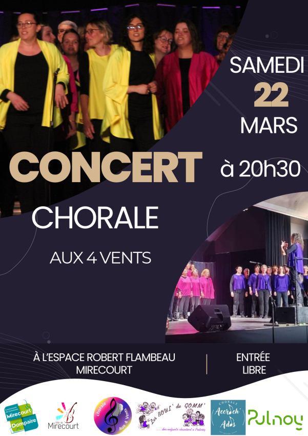 CONCERT CHORALE AUX 4 VENTS