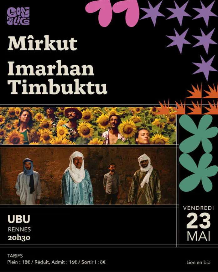 Mîrkut + Imarhan Timbuktu à l'Ubu Ubu Rennes