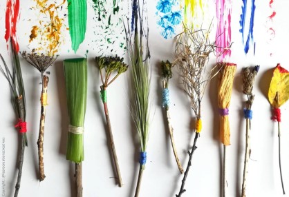 Atelier Famille dessiner et peindre avec la nature à Mondoubleau