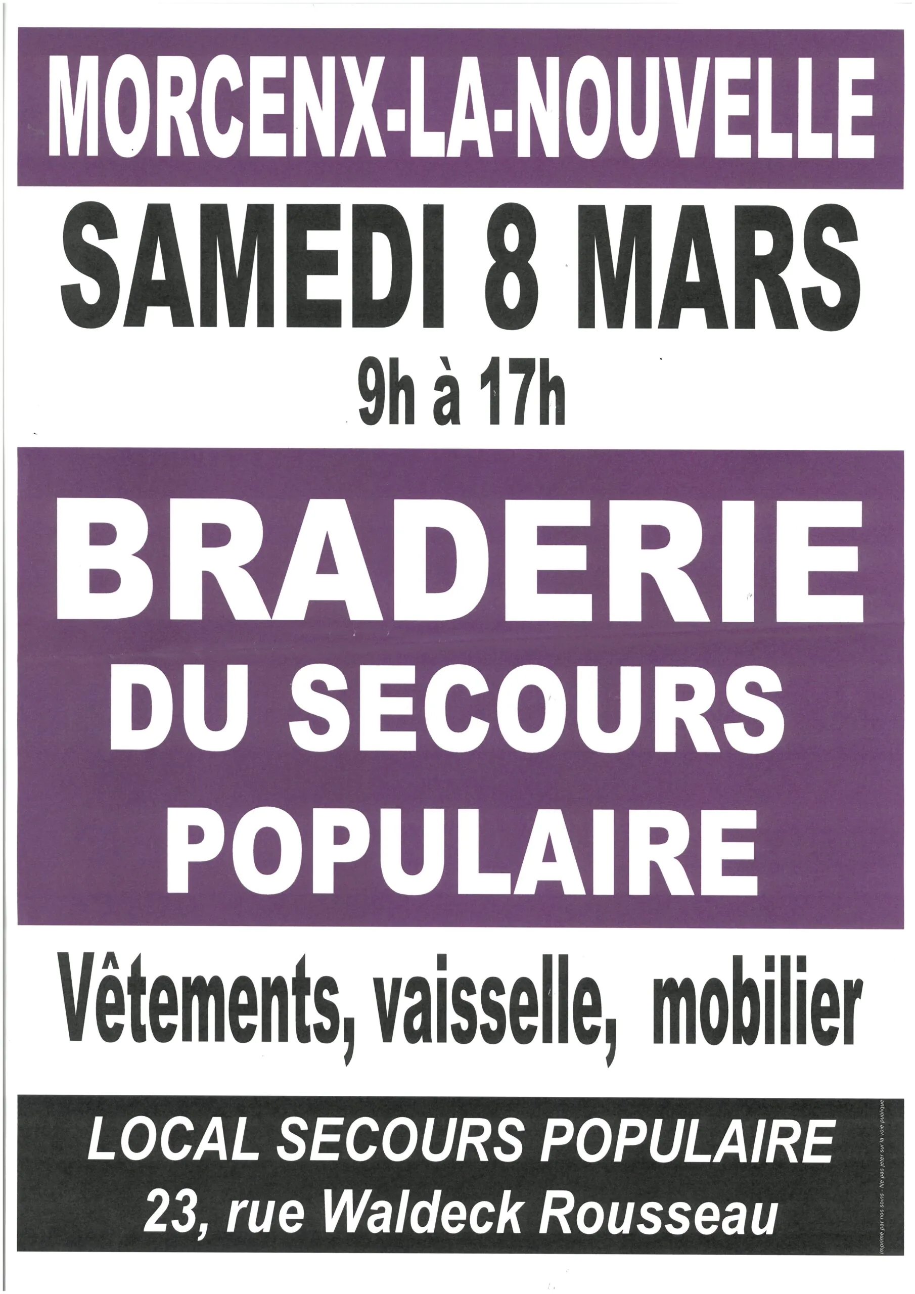 Braderie du Secours Populaire