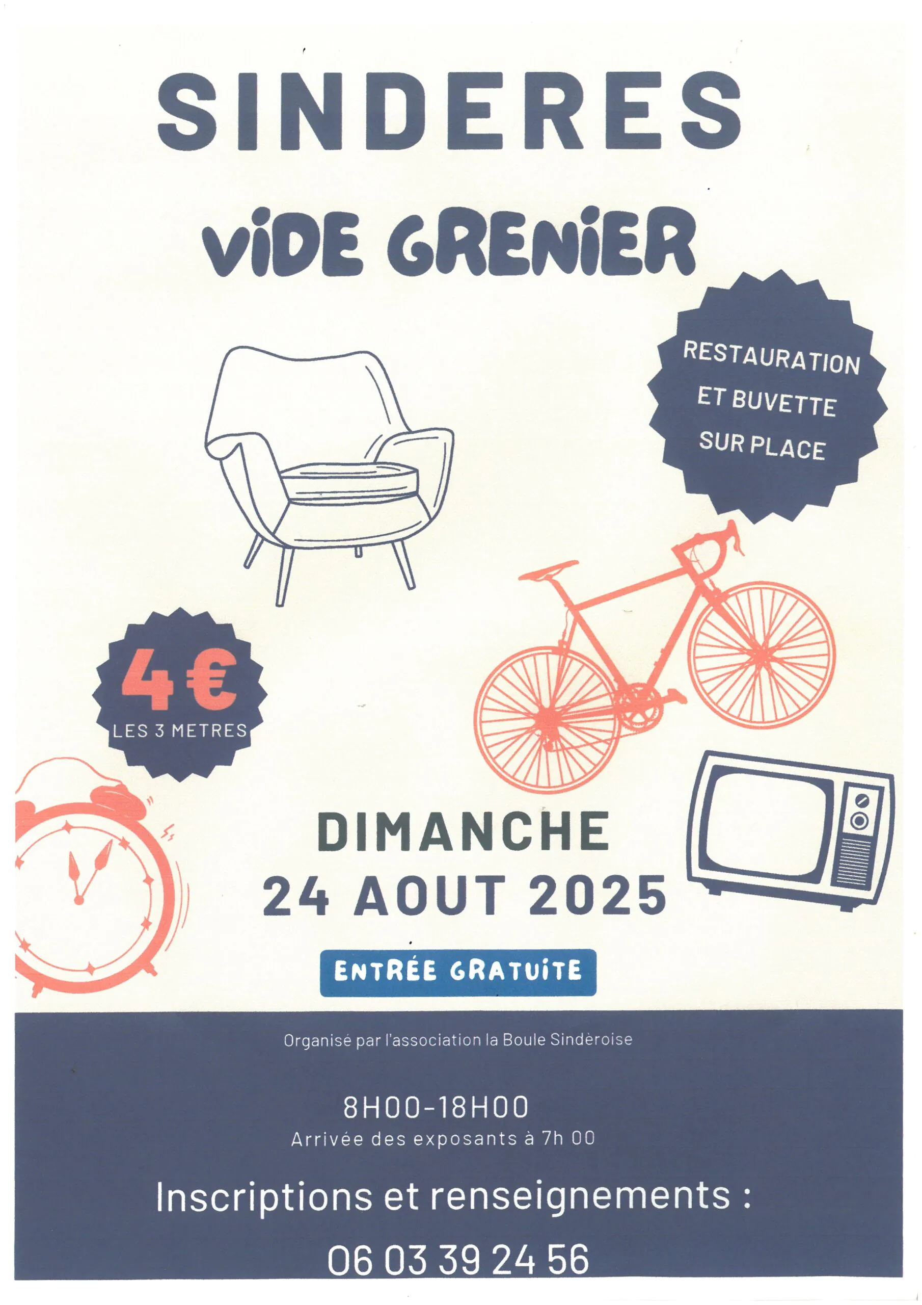 Vide grenier Sindères