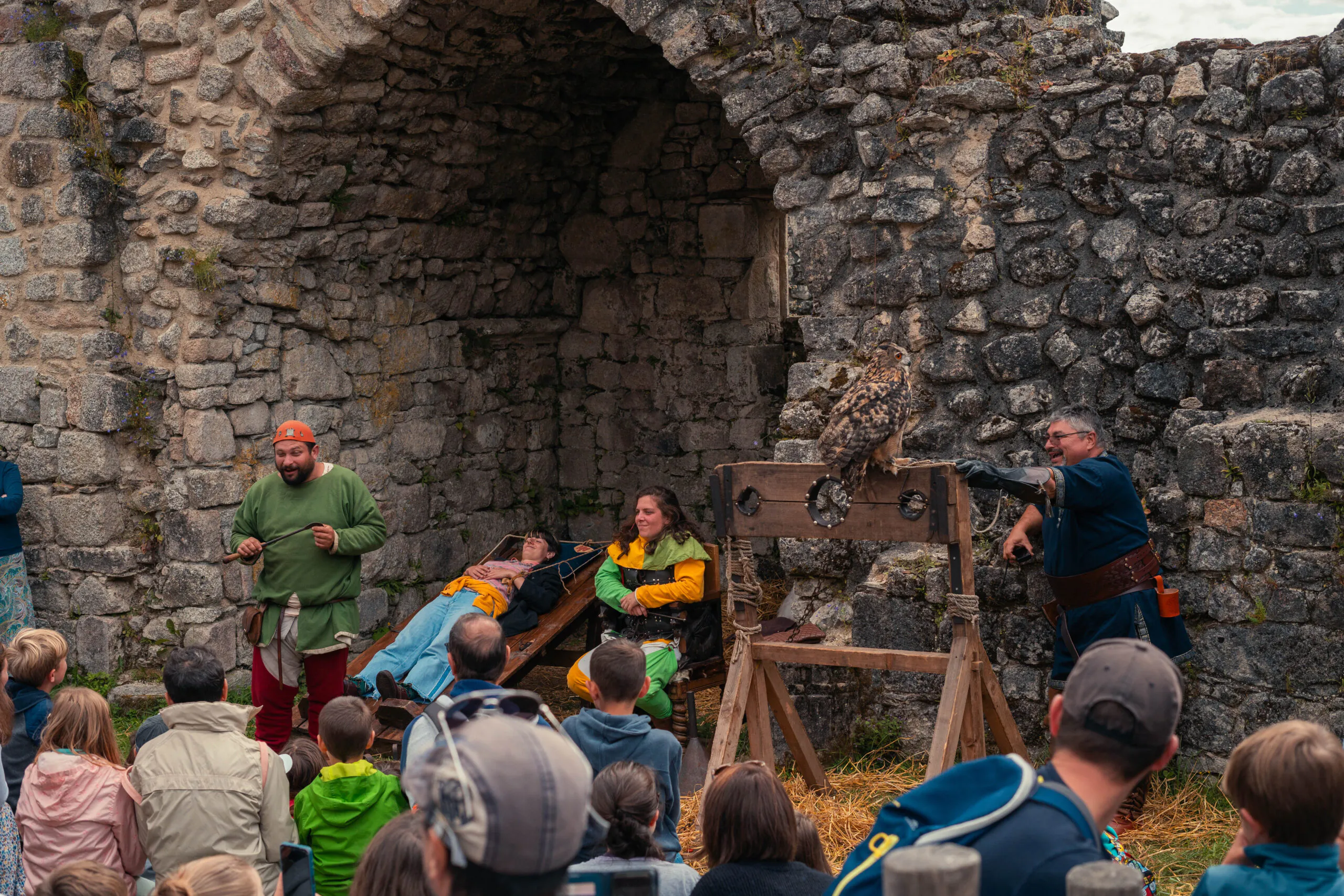 Camp médiéval au château de Ventadour