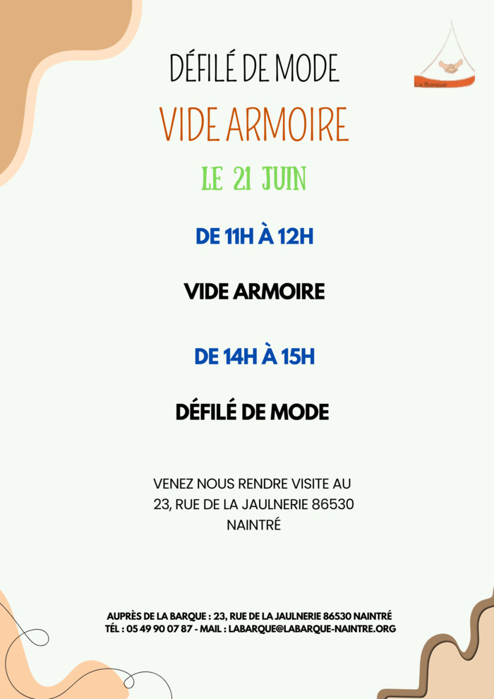 Défilé de mode & Vide armoire