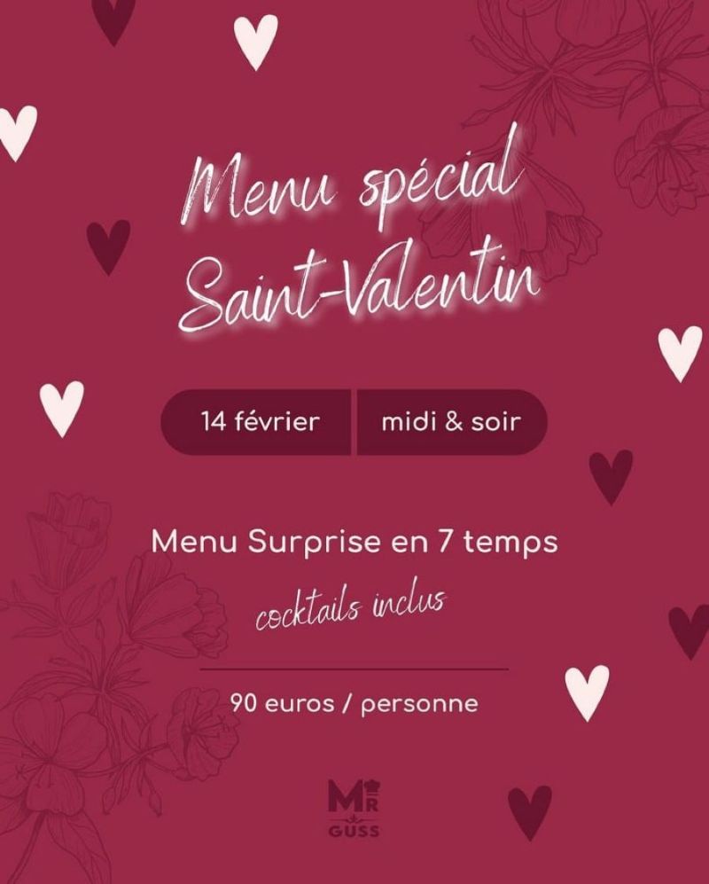 Saint Valentin au restaurant Chez M. Guss