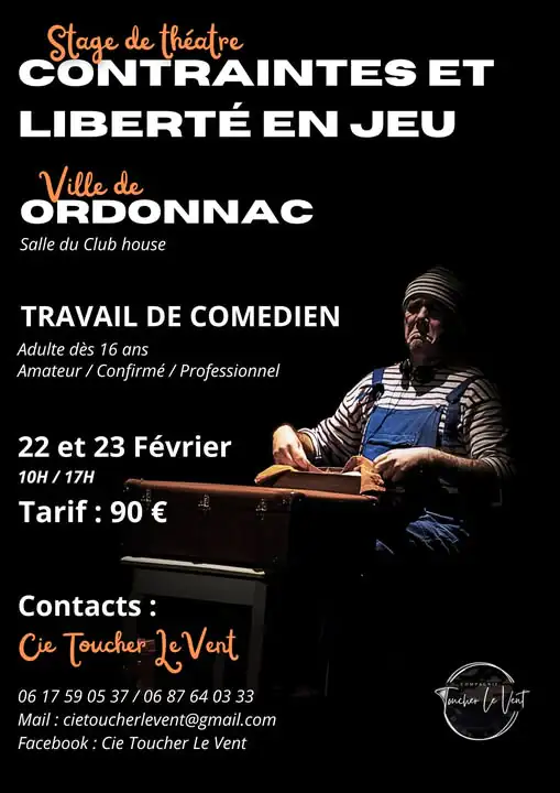 Stage de théâtre contraintes et liberté en jeu