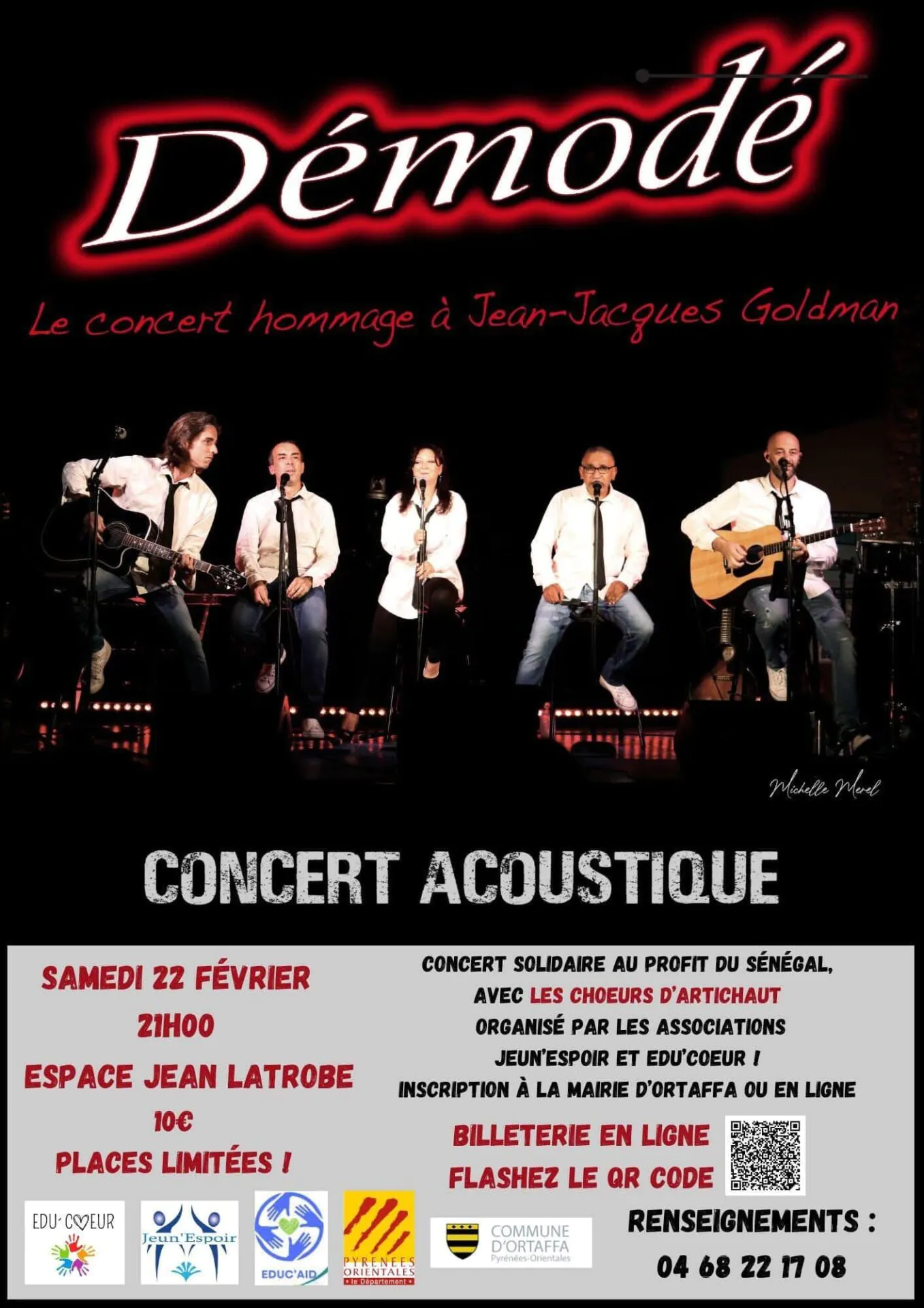 CONCERT "DÉMODÉ" HOMMAGE À JEAN -JACQUES GOLDMAN