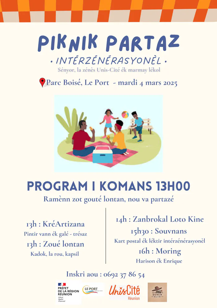 PIKNIK PARTAZ - Intérzénérasyonèl - ☀️ Parc Boisé - Le Port La Possession