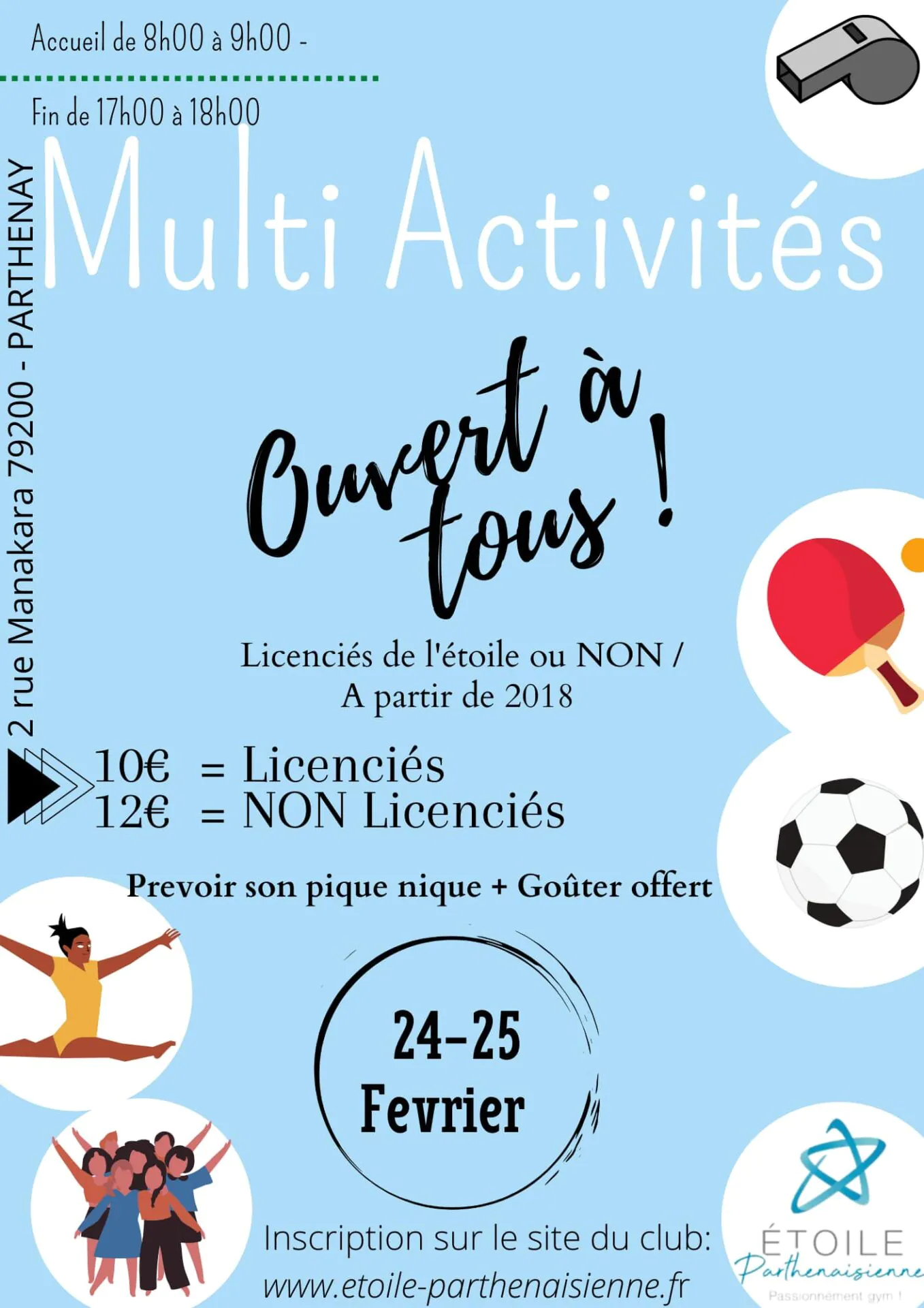 Stage multi-activités sportives