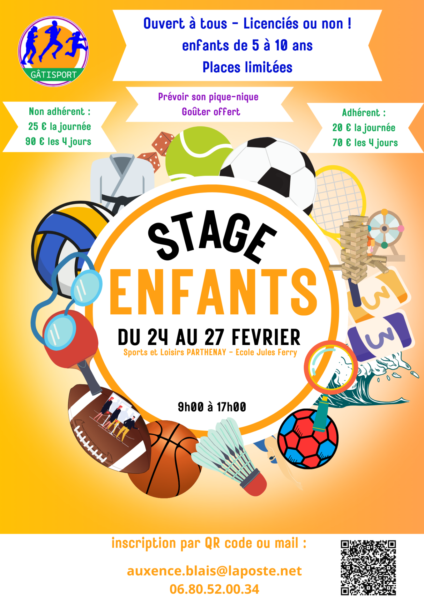 Stage multisports pour enfants par Gâtisport