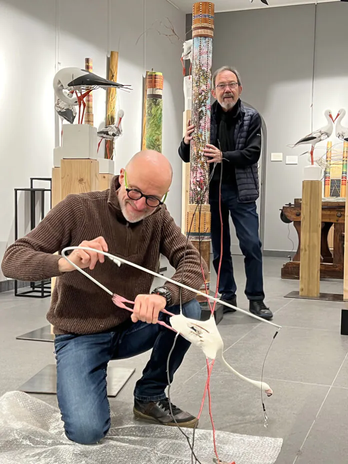 Rencontre-démonstration avec Hervé Bédouin et Michel Desfeux Centre Cristel Éditeur d'Art Saint-Malo