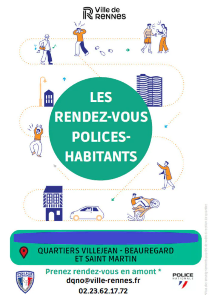 Sortir à Rennes, Rendez-vous Police / Habitants Le Cadran, maison de quartier Mercredi 19 novembre, 09h00