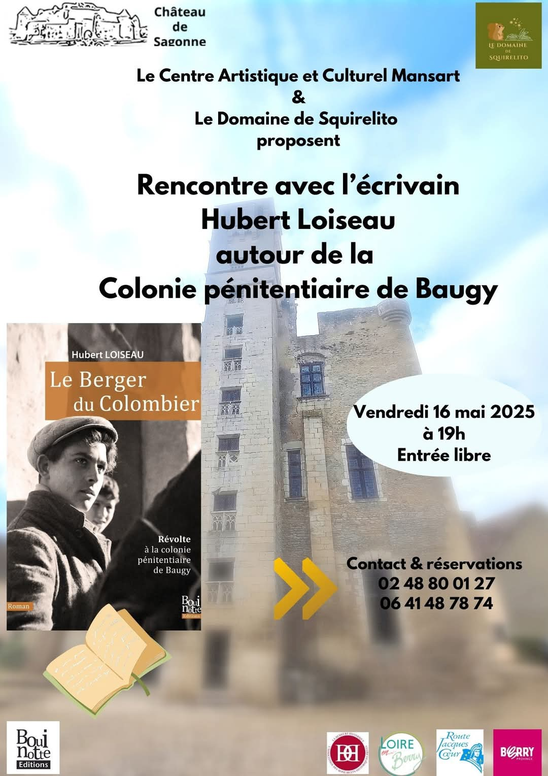 Rencontre avec l'écrivain Hubert LOISEAU autour de la colonie pénitentiaire de Baugy