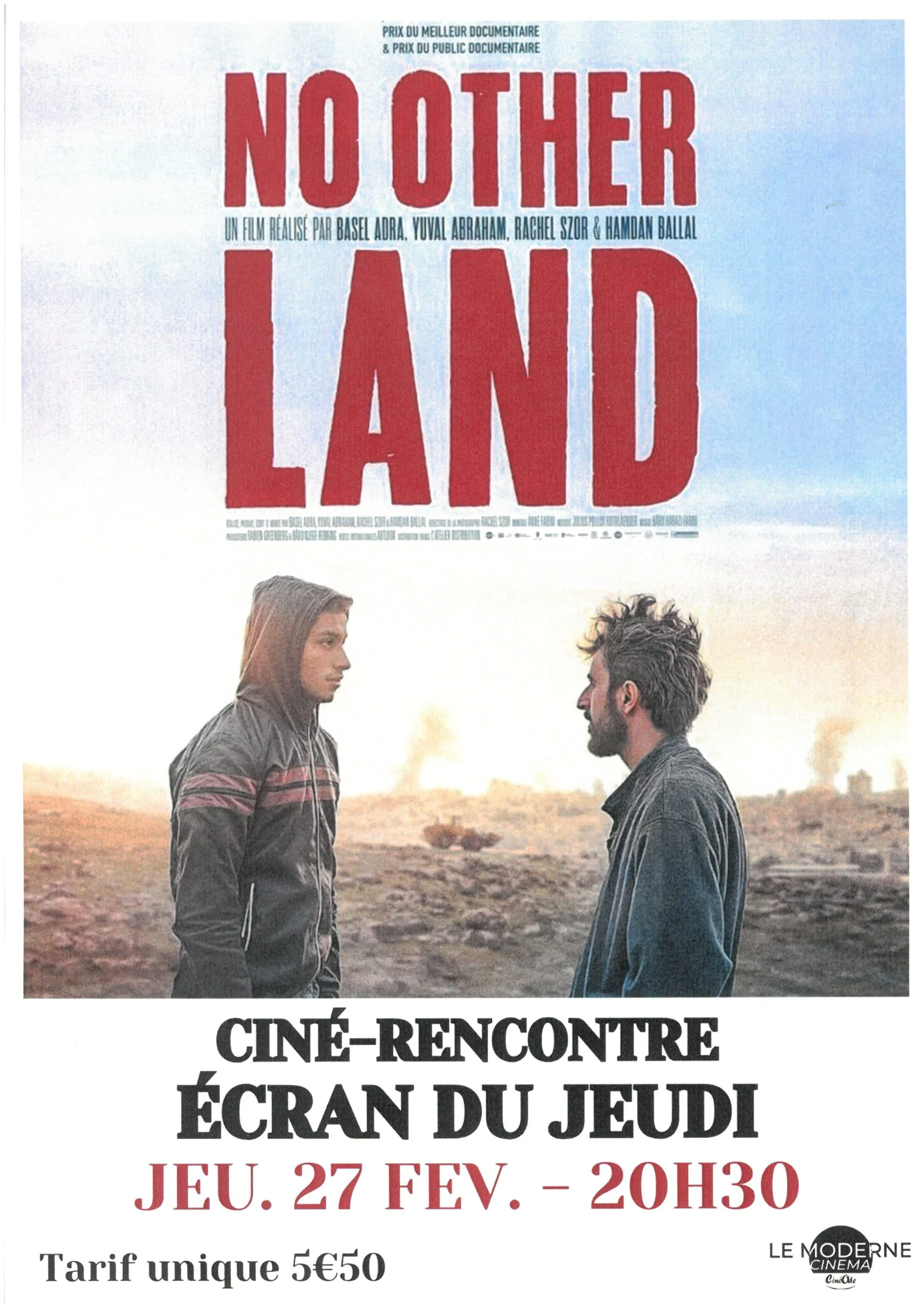 Ciné-rencontre " No other land "