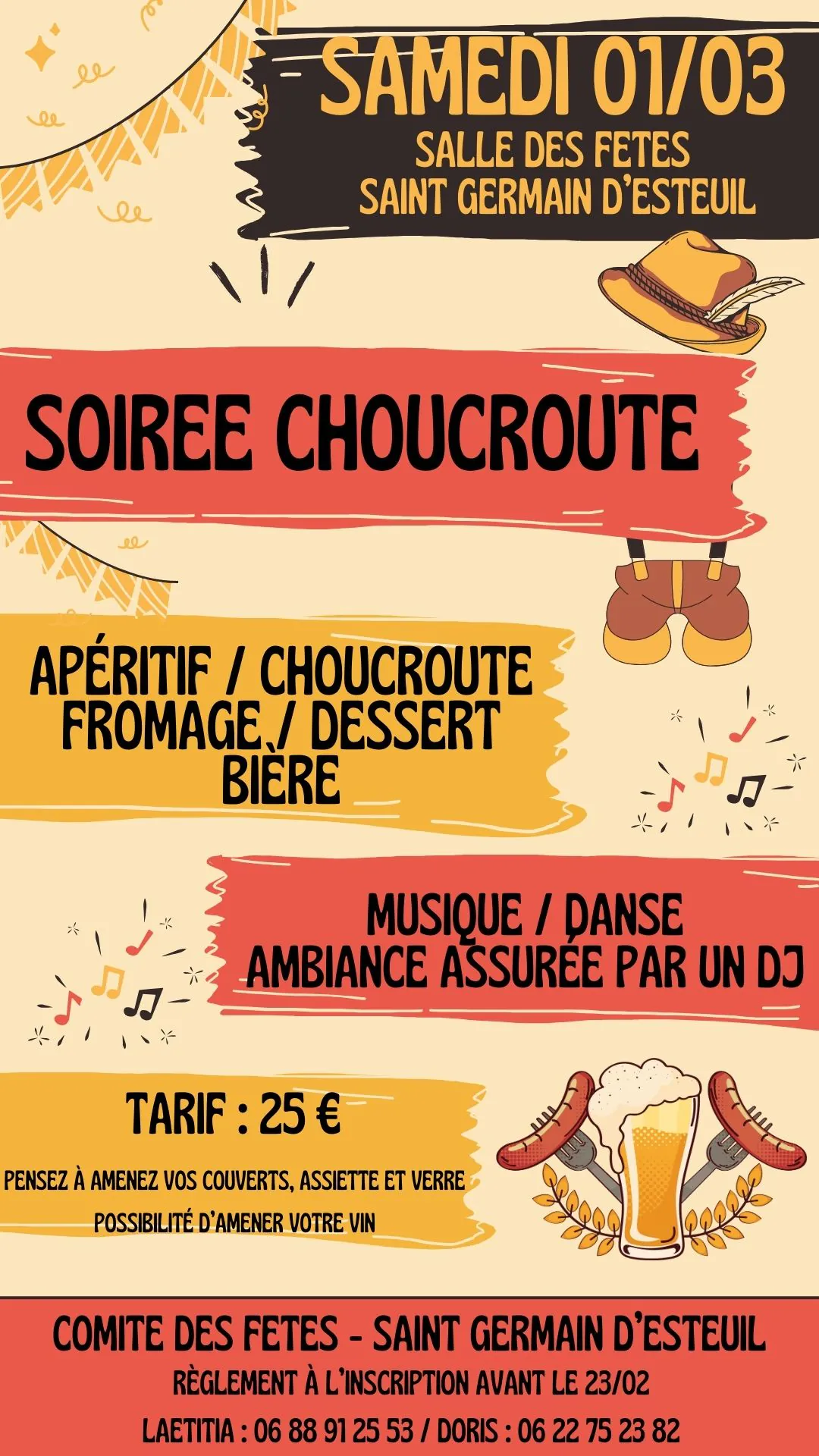 Soirée choucroute et bal