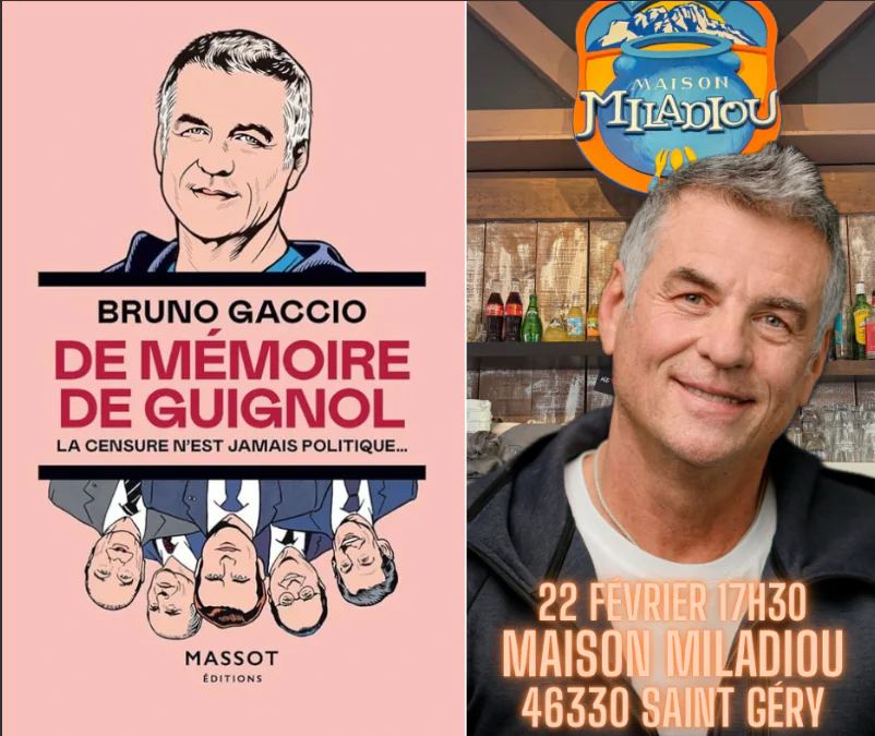 Café Littéraire en présence de Bruno Gaccio au Miladiou