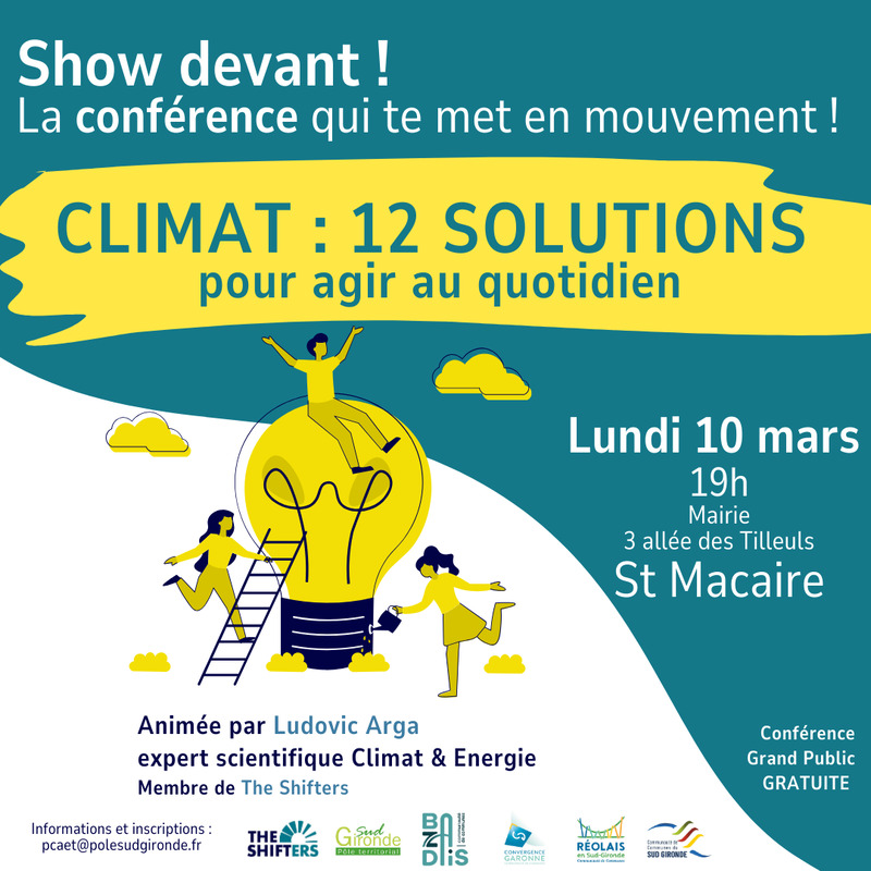 Conférence sur le climat 12 solutions pour agir