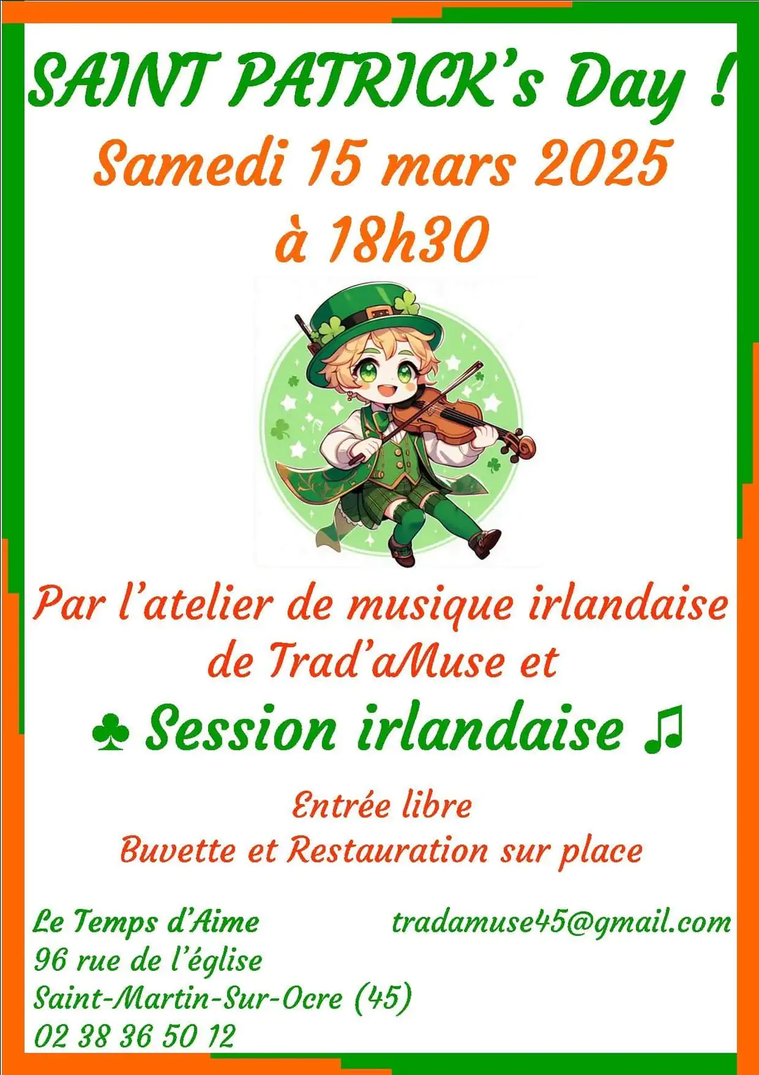 Soirée Saint Patrick's Day !