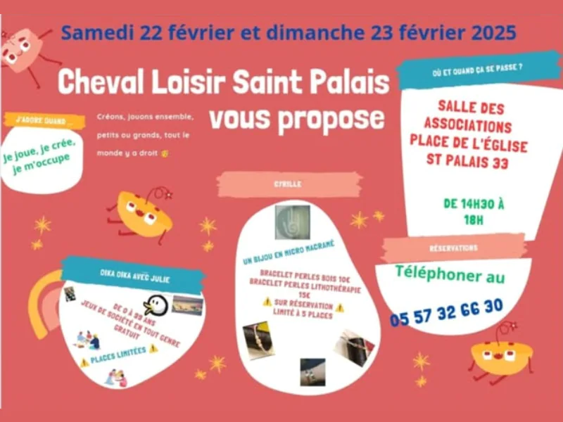 Ateliers et animations avec Cheval Loisirs Saint Palais