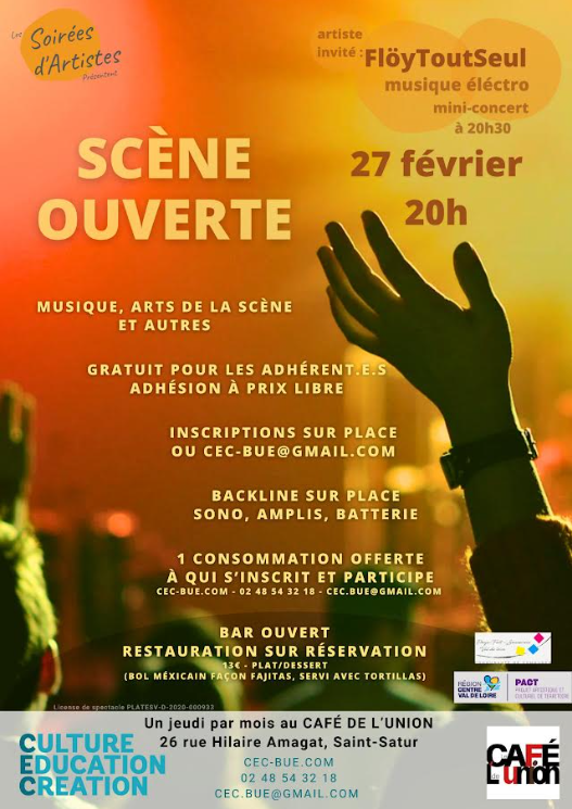 Scène Ouverte et concert de Floÿ Tout Seul