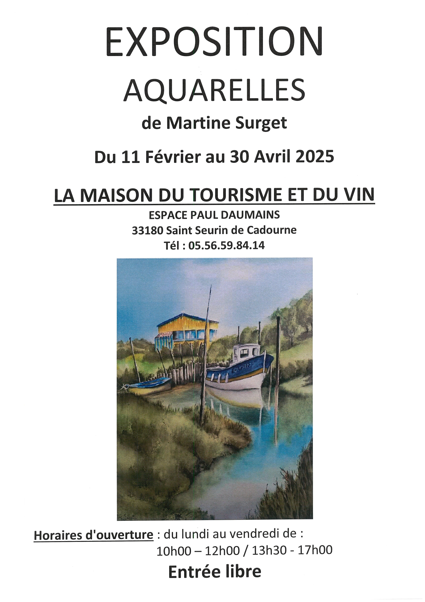 Exposition des oeuvres de Martine Surget