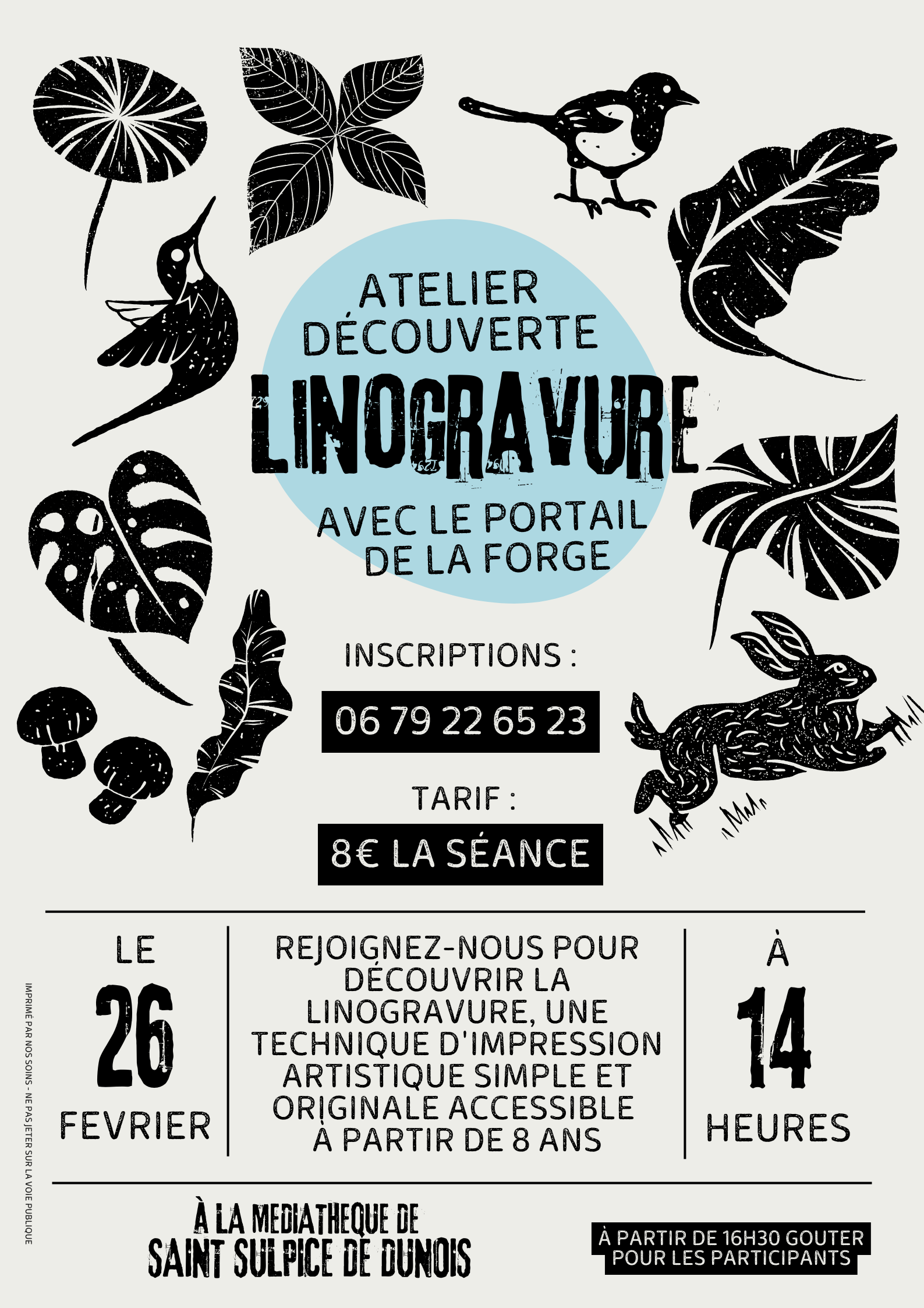 Atelier découverte Linogravure