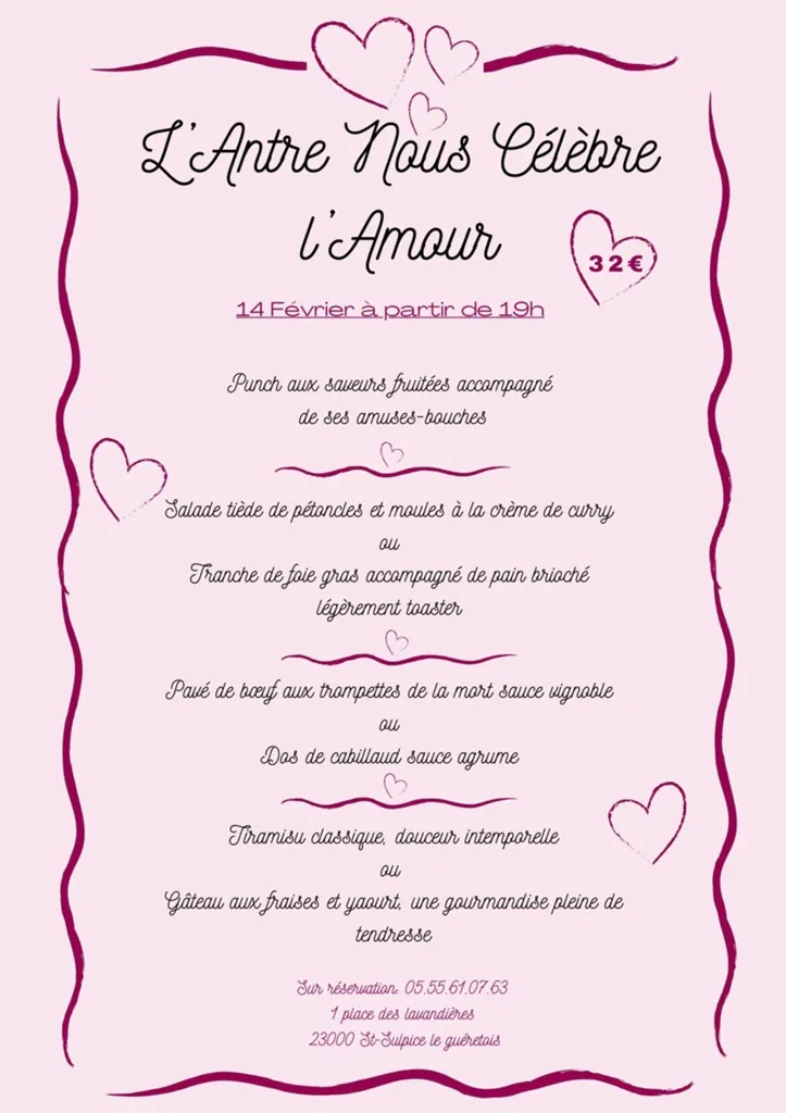 Saint-Valentin à l'AntreNous