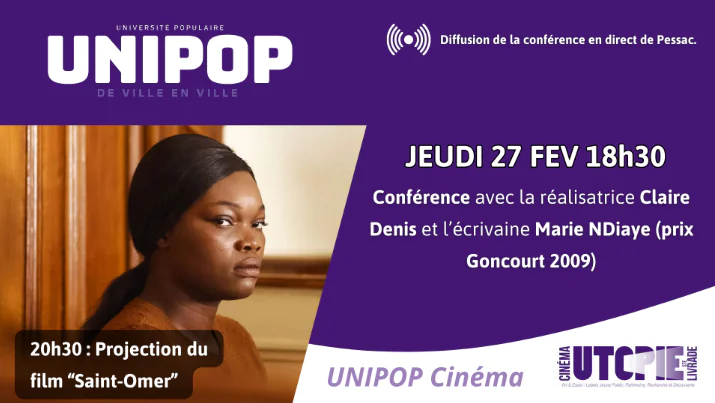 UNIPOP Ciné-conférence "Saint-Omer"