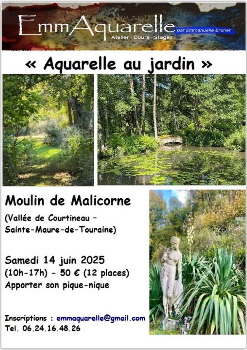 Aquarelle au jardin