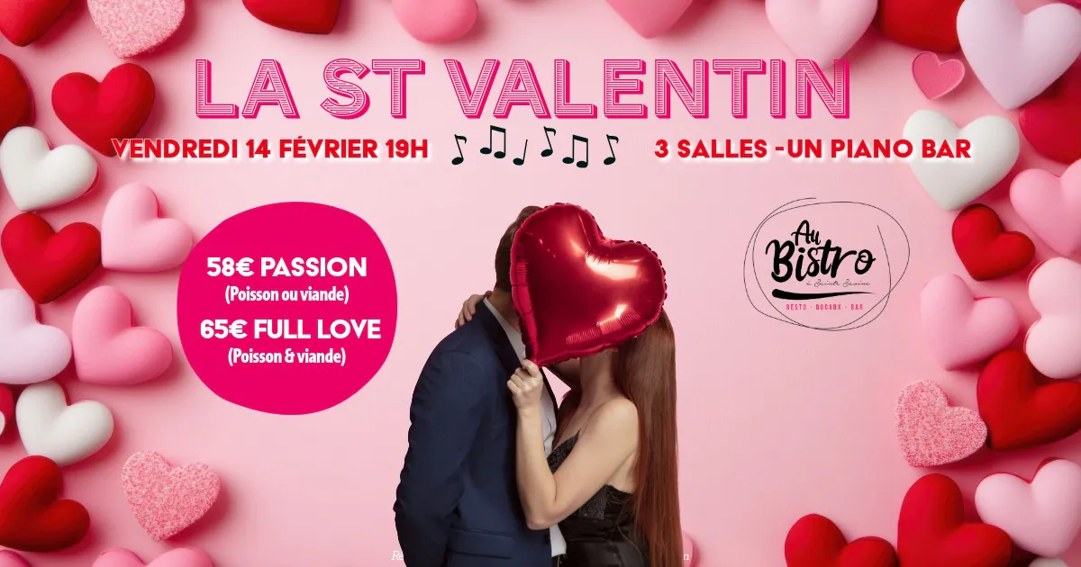 Dîner de la Saint-Valentin Amour & Gastronomie au Bistro