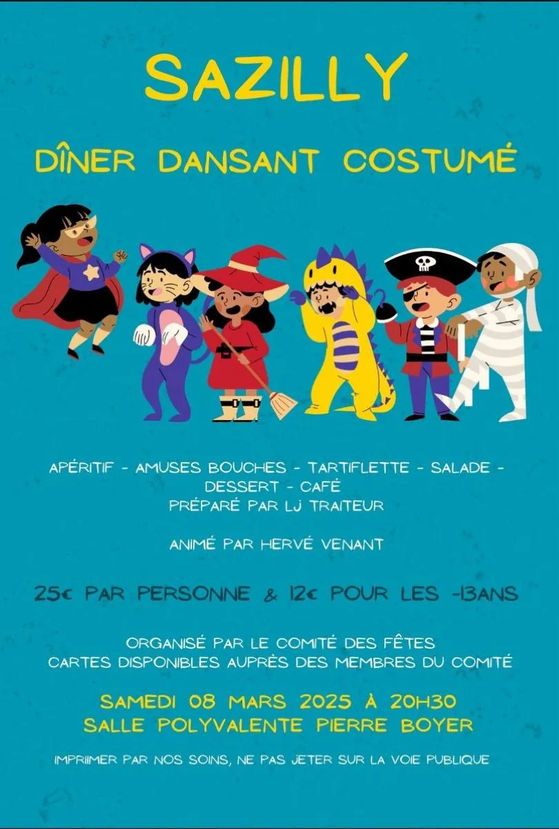 Dîner dansant costumé