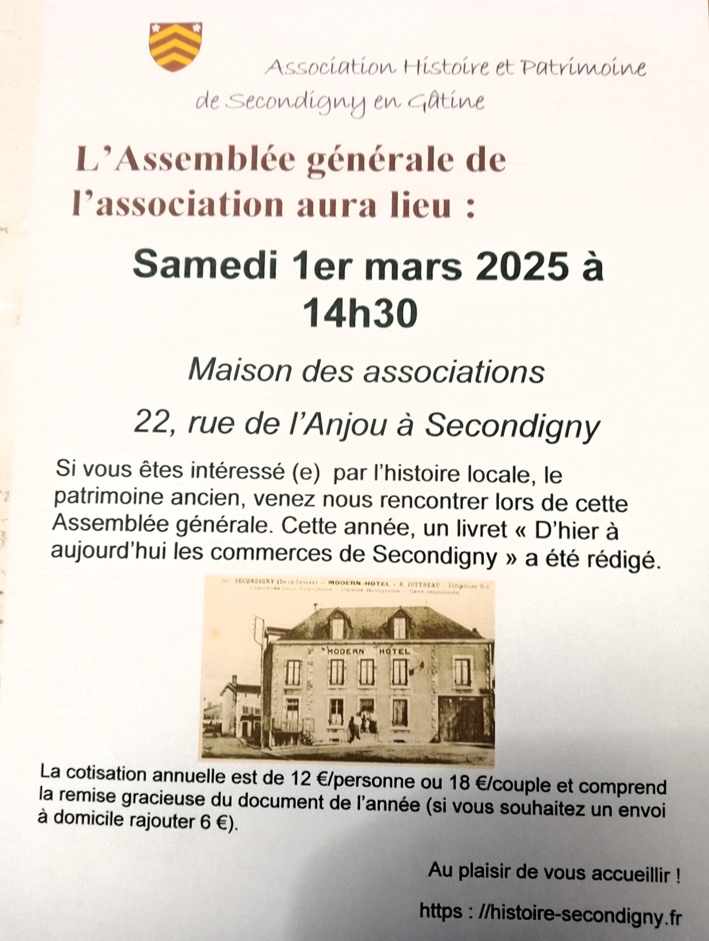 Assemblée générale Histoire et Patrimoine