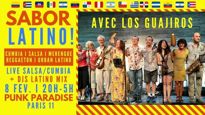 Soirée Latino avec Los Guajiros (Salsa Dura) + DJs Latino mix au Punk Paradise !! Punk Paradise Paris