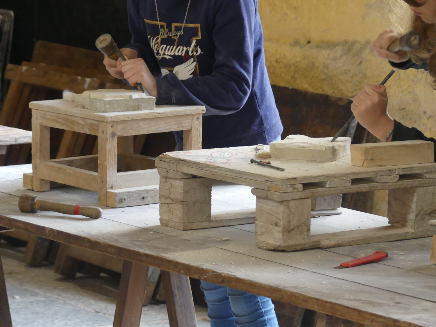 Atelier jeune public Sculpture sur pierre