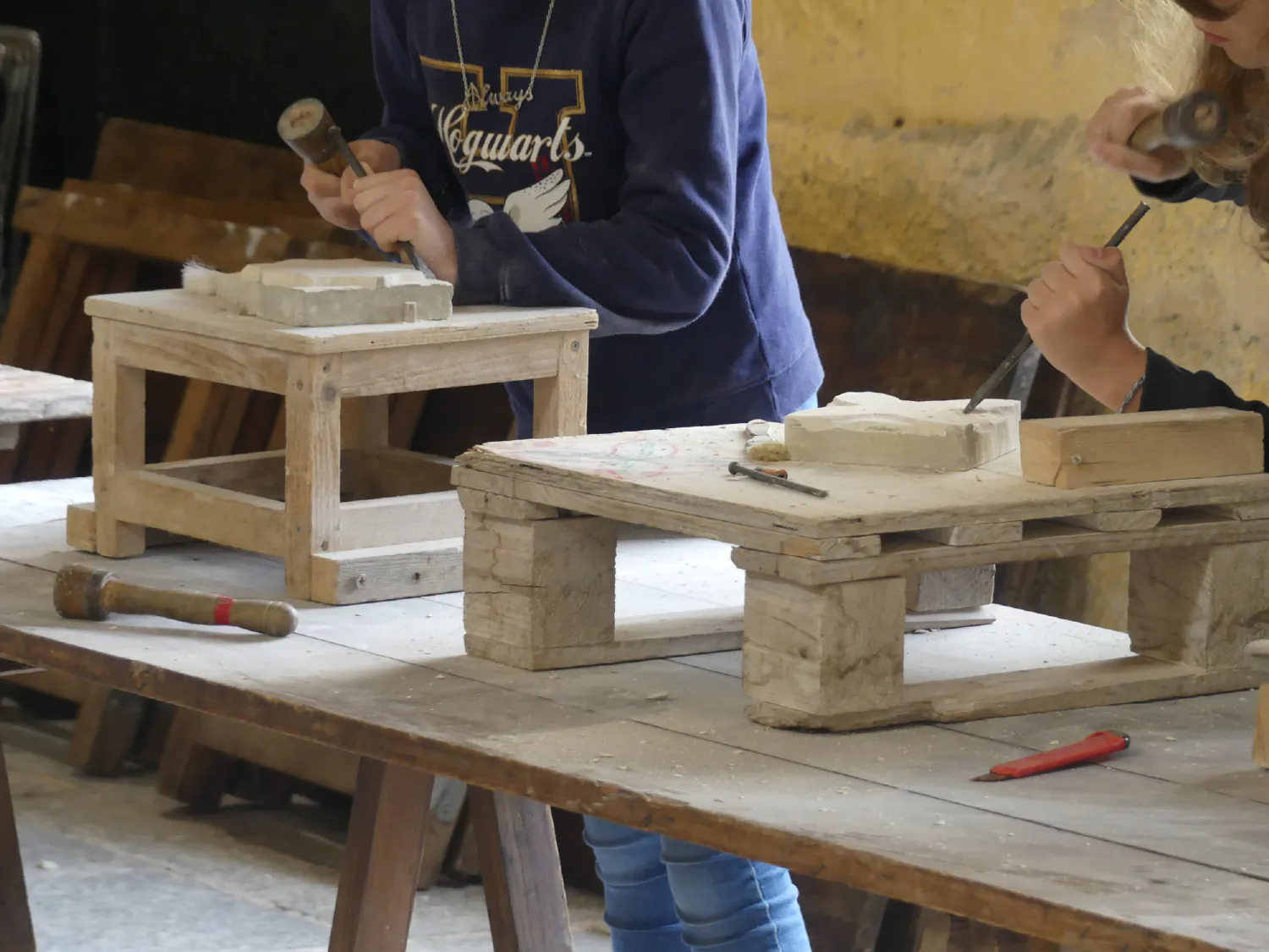 Atelier jeune public Sculpture sur pierre