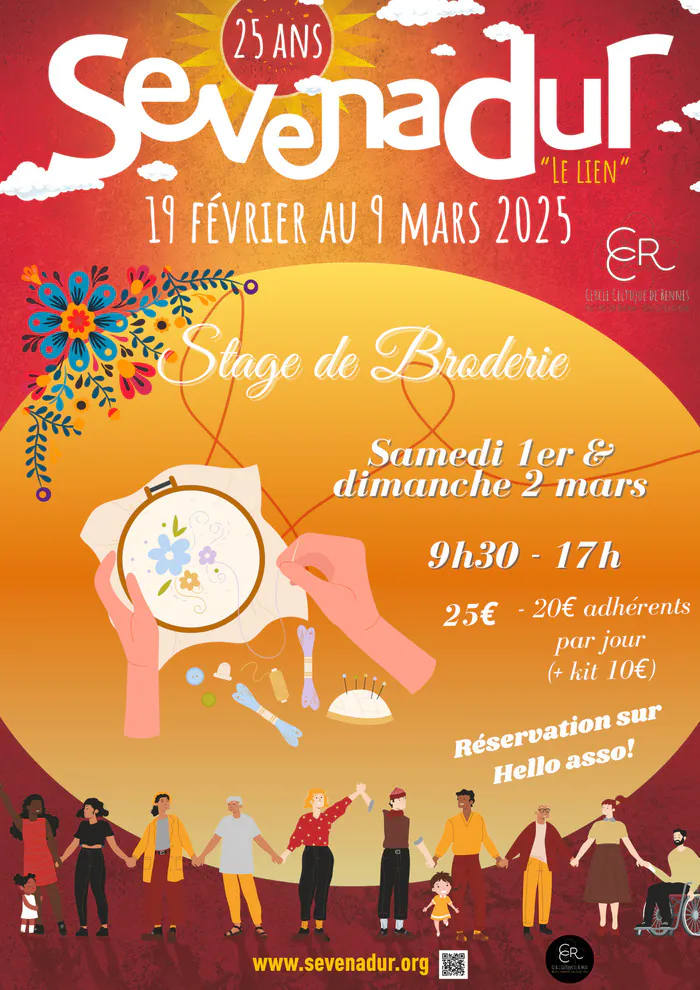 Sortir à Rennes, Stage de broderie Maison des arts et du fil 1 et 2 mars