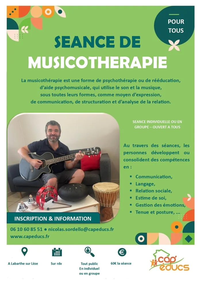 Musicothérapie TerraViva - Espace socioculturel Venerque