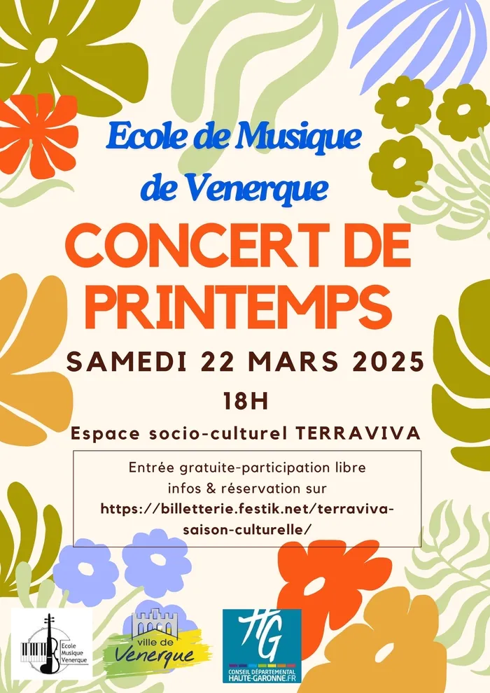 Concert de Printemps TerraViva - Espace socioculturel Venerque