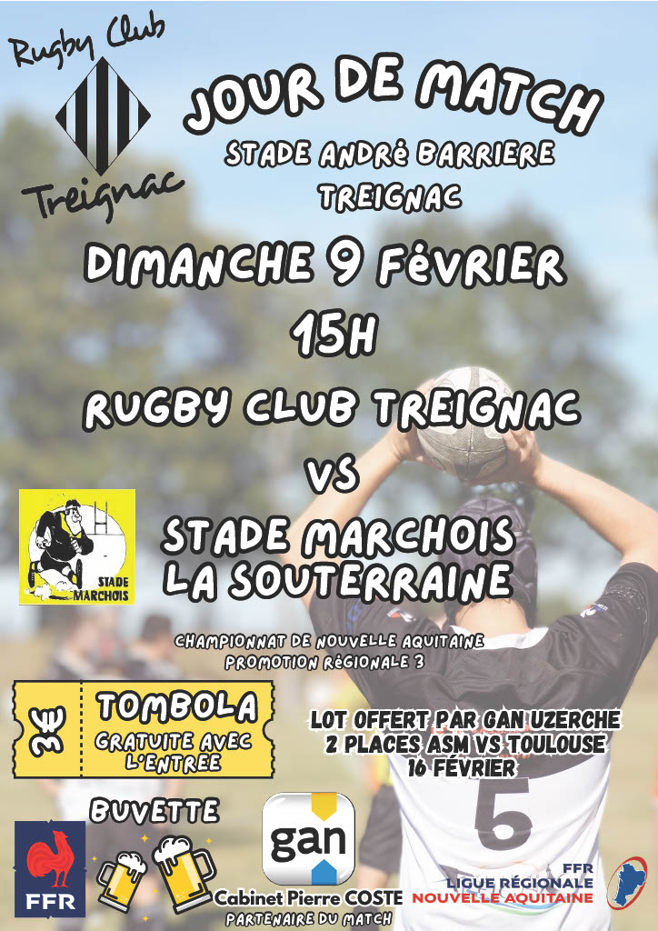 Rugby Club Treignac Jour de Match