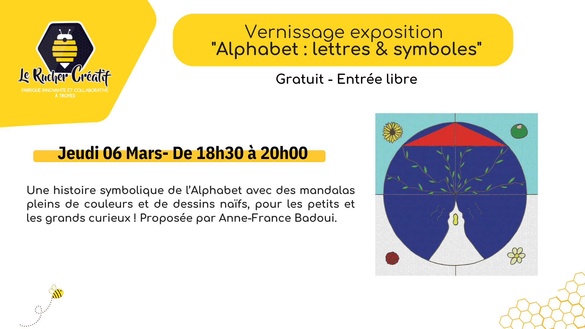 Vernissage exposition "Alphabet lettres & symboles"