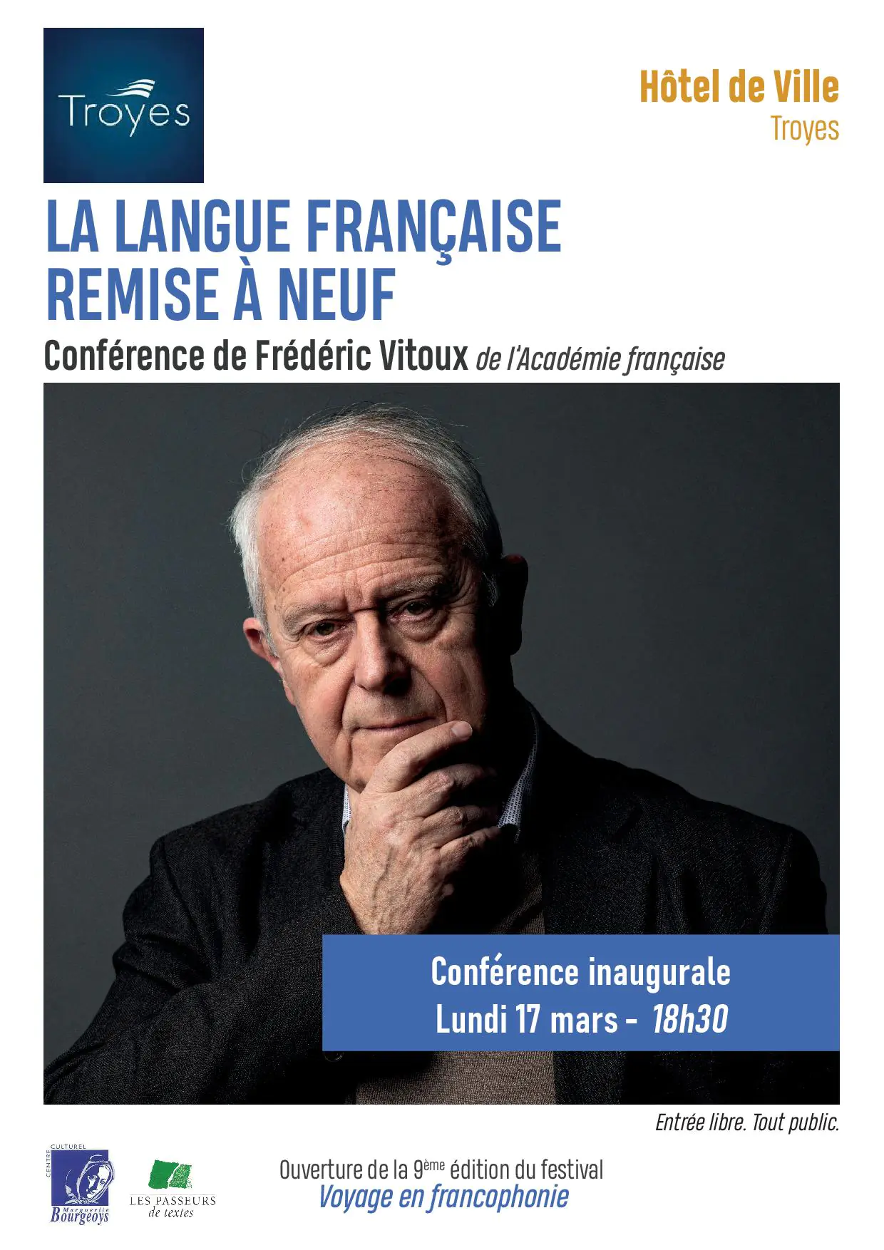 Voyage en francophonie Conférence inaugurale