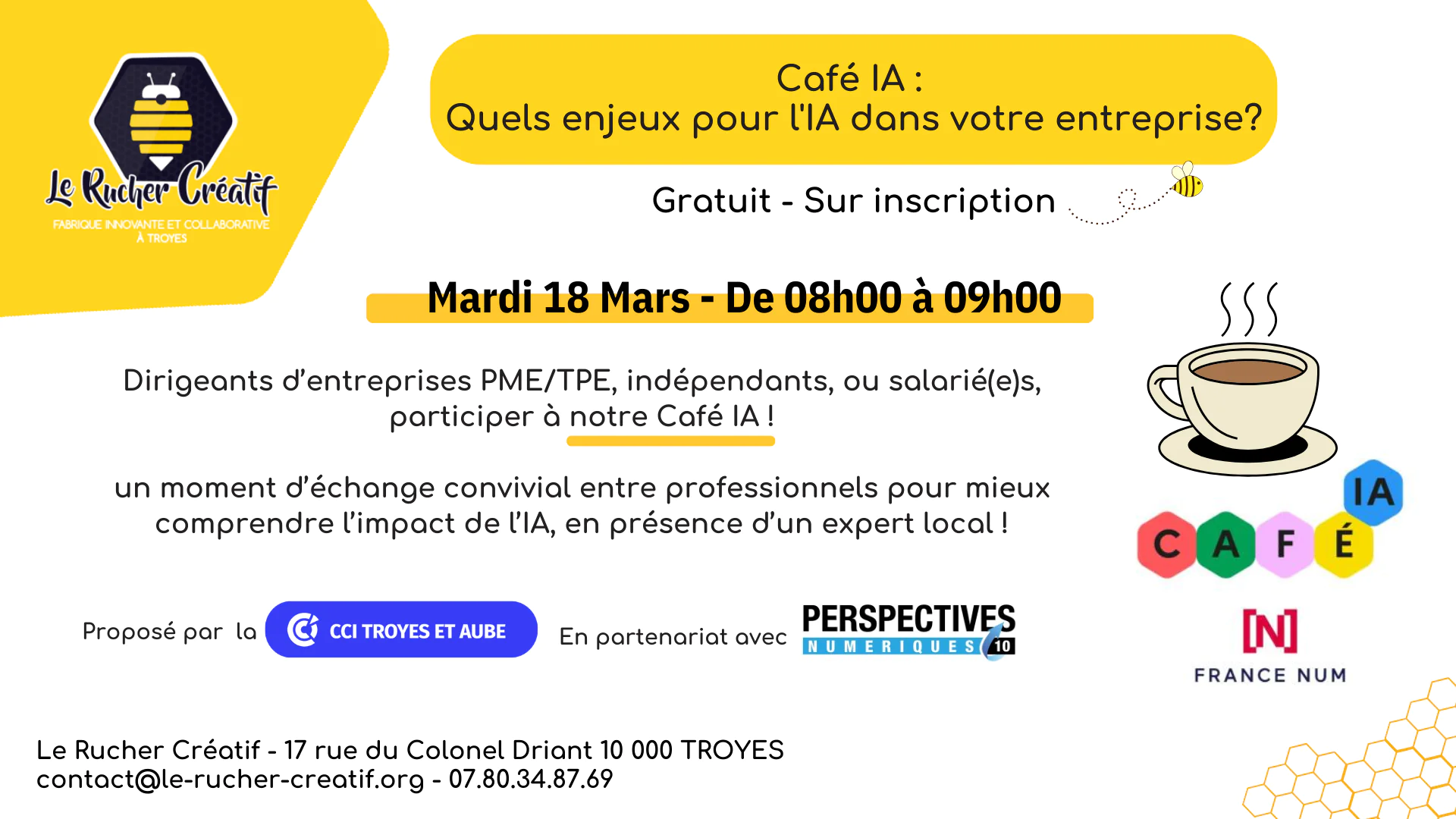 Café IA Quels enjeux pour l'IA dans votre entreprise?