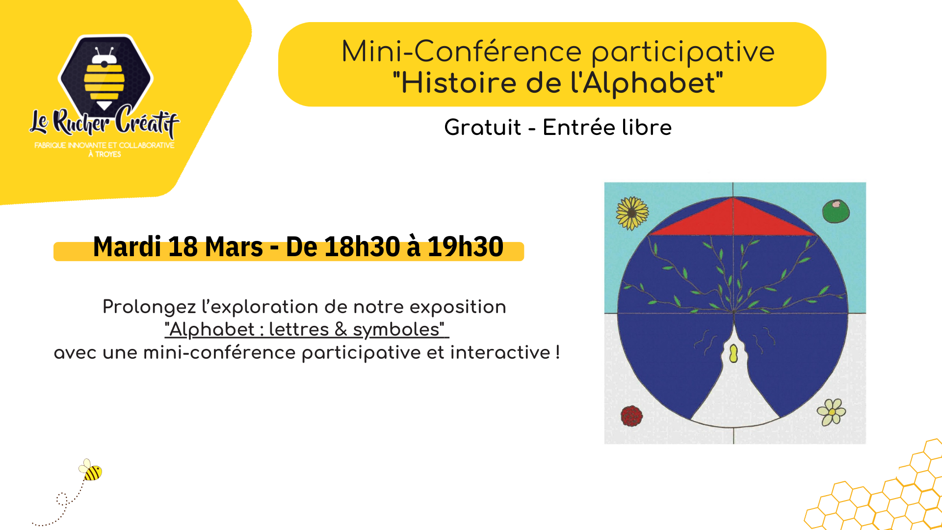 Mini-Conférence participative "Histoire de l'Alphabet"